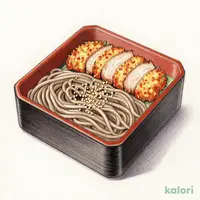 ごまそばとかつ重のセット