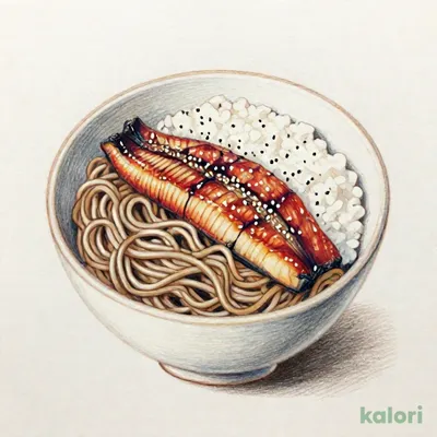 ごまそばと鰻重のセット