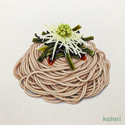 わさび昆布と鬼おろしの花巻そば