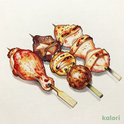 串焼き 五種盛り