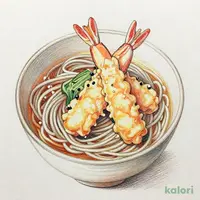 大海老の天ぷらそば