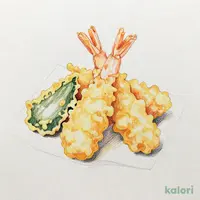 大海老の天ぷら盛合せ(小)