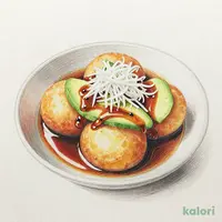 山形県産ひめのもちとアボカドの天ぷら揚げ出し