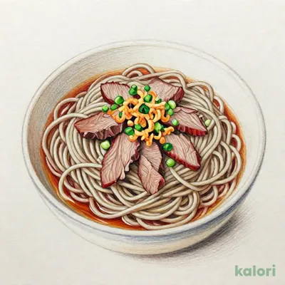 牛肉と揚げ葱のつけ汁そば