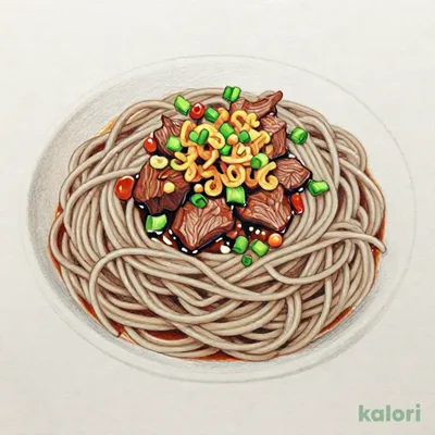 牛肉と揚げ葱の冷やしぶっかけそば