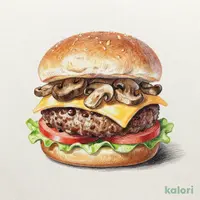 Wチーズ＆マッシュルームバーガー