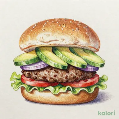 アボカドたっぷりバーガー