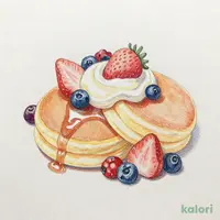 イチゴとミックスベリーのパンケーキ 2枚