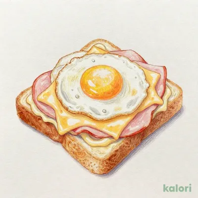 ハムとチーズのクロックマダム