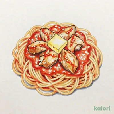 バターチキントマトカレーパスタ