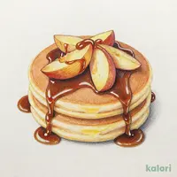 焼きリンゴと自家製キャラメルのパンケーキ 2枚