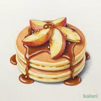 焼きリンゴと自家製キャラメルのパンケーキ 4枚