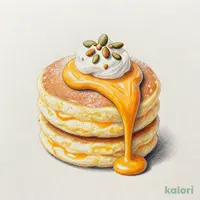 かぼちゃクリームのリコッタパンケーキ
