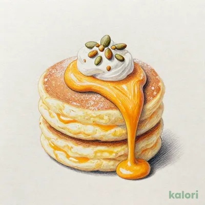 かぼちゃクリームのリコッタパンケーキ