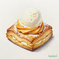 ハロウィンパイ (バニラアイス&かぼちゃクリーム)