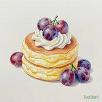 2色のぶどうのリコッタパンケーキ（ジャストサイズ）