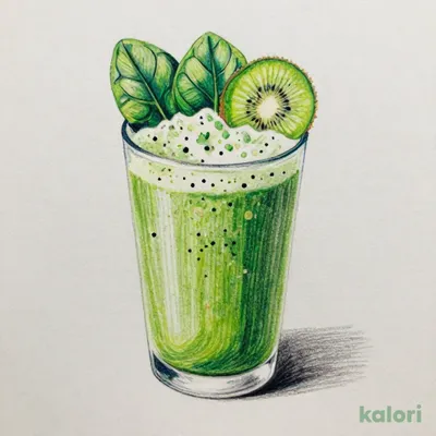 JAS有機ほうれん草と キウイスムージー
