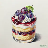 ぶどうのグラスデザート