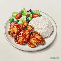 ホットチキンスイートチリソースプレート
