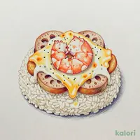 海老の根菜和風ドリア