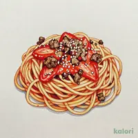 自家製ミートソースのスパゲティ