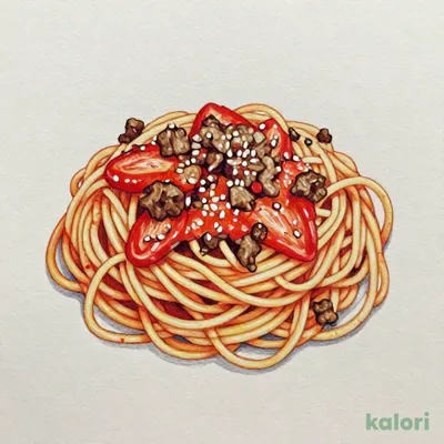 自家製ミートソースのスパゲティ