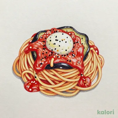 茄子とモッツァレラの自家製トマトソースパスタ