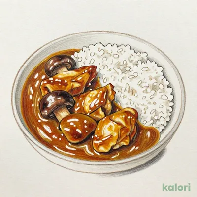 チキンと3種きのこのカレー
