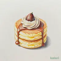 和栗クリームのパンケーキ《ジャストサイズ》