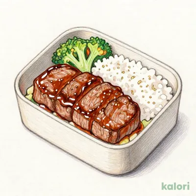タケルステーキ&デミバーグ弁当