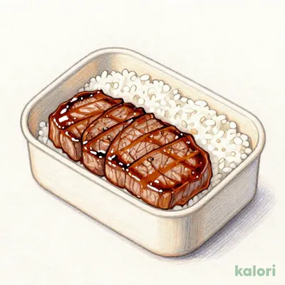 ハラミステーキ＆デミバーグ弁当