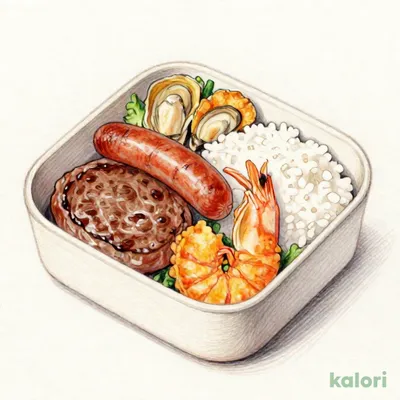 ミックスグリルハンバーグ弁当