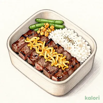 タケル&ハラミステーキ弁当（¥1990）
