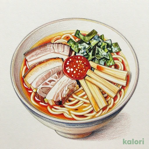 山形辛味噌らーめん 740kcal｜カロリー・栄養成分 | 中華そば専門 田中