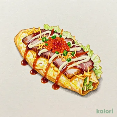 明太チーズのとん平風鉄板焼き