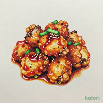 麻辣油淋鶏
