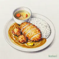チキンカツ＆鶏の唐揚げ(3個)カレーライス