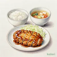 デミチキンカツ定食 シングル