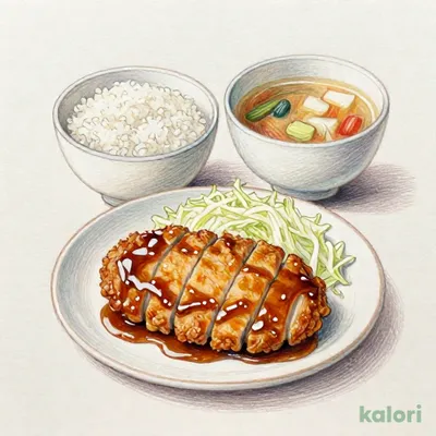 デミチキンカツ定食 シングル
