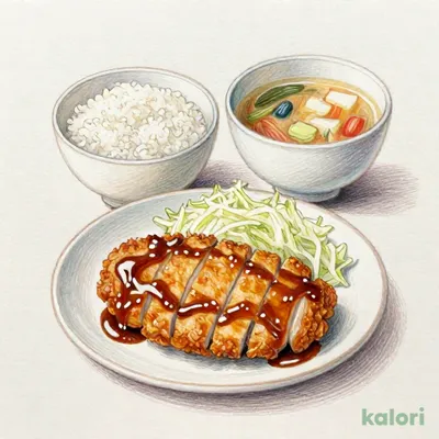 デミチキンカツ定食 ダブル