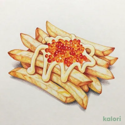 明太マヨソースのポテトフライ