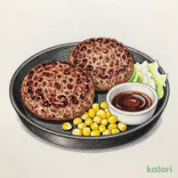 自家製粗挽きハンバーグセット ダブル 450g