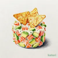 サーモンとアボカドのタルタル