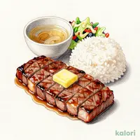 熟成牛はらみステーキ ガーリックバターセット 300g