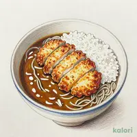 蕎麦とミニ丼のセット チキンカツカレーセット