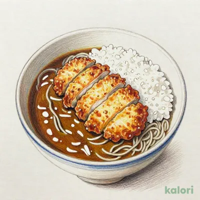 蕎麦とミニ丼のセット チキンカツカレーセット