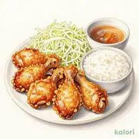 鶏の唐揚げ定食 10個