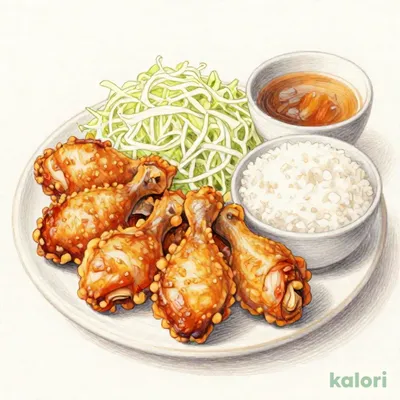 鶏の唐揚げ定食 10個