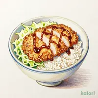 Mini Sauce Katsu-don (Pork Cutlet Rice Bowl)