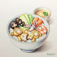 Chukadon (Stir-fried Vegetables & Meat over Rice)